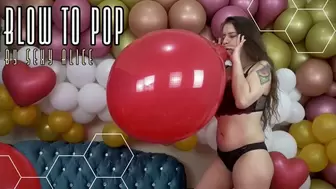 Alice Blow to pop Red TT 17" Balloon - 4K