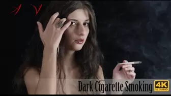 Dark Cigarette Smoking (FHD) - Fetish Art, Big Boobs Cleavage, Cigarette Smoking!