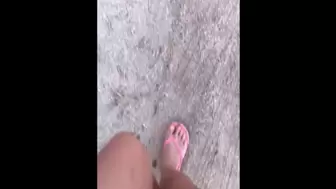 Dirty feet in the desert