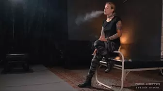 Smoking in black boots FHD MP4