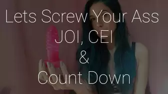 Screwing Your Ass: JOI, Cum Count Down, CEI