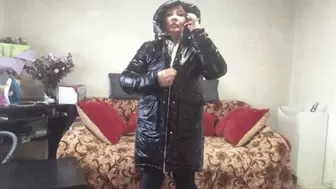 Singing zipper of new nylon coat