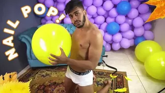 Antony Strong Nail Pop Yellow SA16" balloons