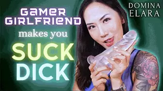 Gamer GF Makes You Suck Cock
