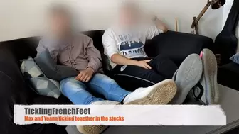 Max and Yoann tickled together in the stocks (full HD)