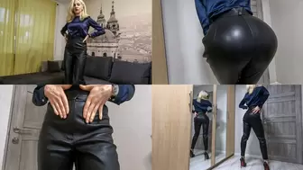 Katya's new real leather pants