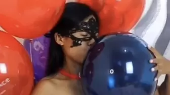 Devilish Camylle Plays With Your Helium Balloons