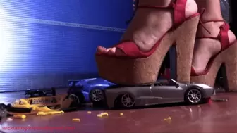 5 toy cars stomped