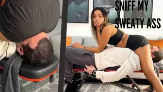 ENOLA - ALL YOU CAN BREATH IS MY SWEATY ASS- Face sitting , ass sniffing , tied up! (FULLHD)