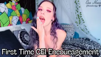 First Time Cum Eating Encouragement