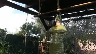 Outdoor Extreme - Full Hour Extreme Mummification for TattoeDMomo - Part 2 - Full Clip (wmv)
