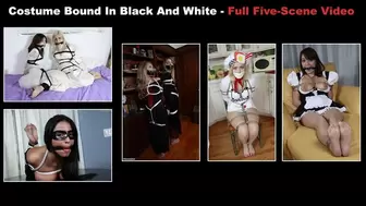 Costume Bound In Black And White - FULL FIVE-SCENE VIDEO!