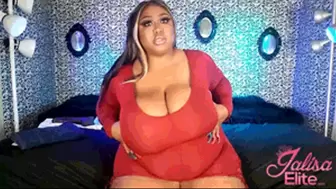 Red Dress StripTease and BBW Worship (MP4 Version)