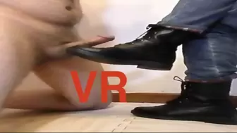 Quick bootjob in VR