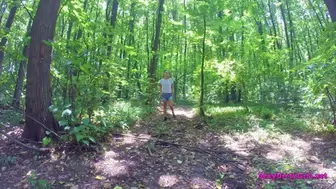 I strip in the woods and masturbate