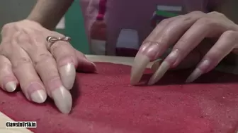 Scratching and piercing pressed fruit paper