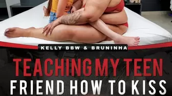 TABOO KISSES - TEACHING MY FRIEND HOW TO KISS - VOL # 443 - KELLY BBW AND BRUNINHA - CLIP 01 - NEW MF NOV 2021 - never published - Exclusive Girls