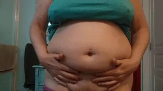WEIGHT GAIN 155 LBS BELLY UPDATE AND TUMMY MASSAGE