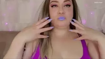 Made To Kiss Lavender Lips For Tits
