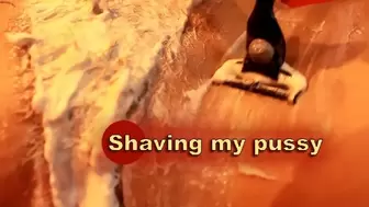 Shaving my pussy mp4