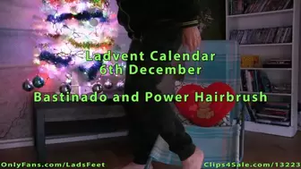 Ladvent Calendar 6th December - Bastinado Power Hairbrush Tickle Challenge