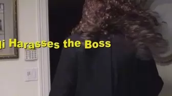 Mistress Barrett Fucks Over the Boss 1