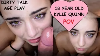 Kylie Quinn cute EIGHTEEN YEAR OLD GIRL gives eye watering tear inducing deepthroat blowjob to dirty old man she just met CLIPS #1-3
