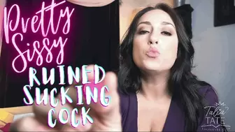 Pretty Sissy Slut Ruined Sucking Cock