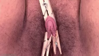 big clit stroking and torment