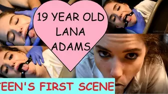 Lana Adams NERVOUS 19 year old FIRST BLOWJOB DEEPTHROAT SCENE clip #3