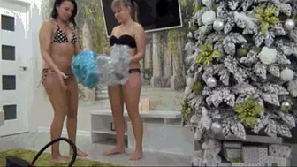 LorY and Victoria masturbate with a rubber ring Xc