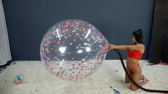 Tenekka Pump Pops a 36-in Confetti Balloon 4K (3840x2160)