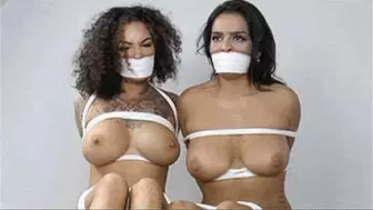 Latina & Phoenix in: Busty Card Player's Stripping Cheat-Rage Consumes Her & Now They're BOTH Bound & Gagged! (WMV)