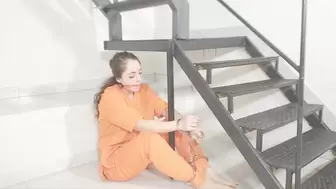 Inmate Meelina gagged, handcuffed and shackled