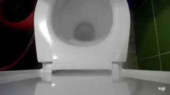 Direct video on the toilet bowl mp4