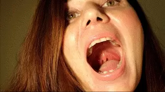 Uvula , open mouth