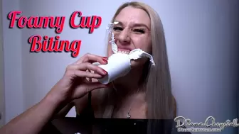 Foamy cup distruction with teeth