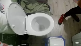 I pee to the toilet bowl mp4