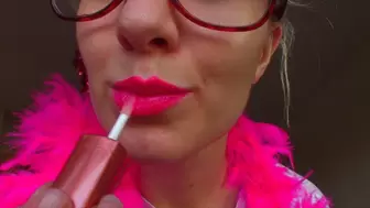 GLITTER PINK Lipstick Mesmer JOI (mkv)