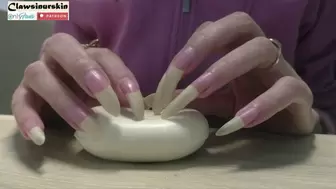 Nails scratching soap