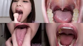 Sumire Seto - Showing inside cute girl's mouth, chewing gummy candys, sucking fingers, licking and sucking human doll, and chewing dried sardines mout-113 - 1080p