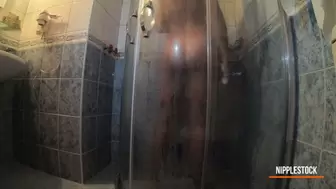 Unexpected sex with a colleague in the shower