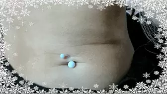White to Red Barbell Belly Rings (HD) WMV