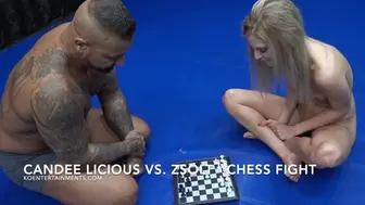 Candee Licious vs Zsolt – Nude Chess Fight
