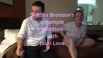 Skittles Bronson's creampie audition with Jacki Love (1080p)