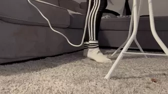 SMALL FEET IRONING IN SOCKS AND BAREFOOT - MP4 Mobile Version