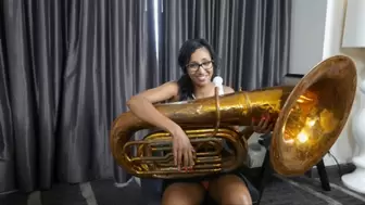 Sadie Santana Tries Out the Sousaphone (MP4 - 1080p)