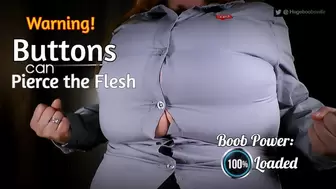 WARNING! Buttons Can Pierce the Flesh - HugeBoobsWife - - 1080 HiRes