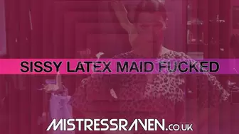 [702] Sissy Latex Maid Fucked