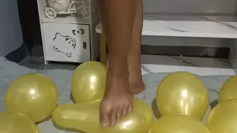 Juju's White Dress Bare Foot Stomp To Pop Your Balloons